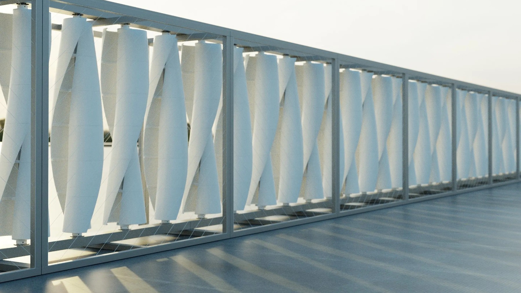 solar panels, wind fence