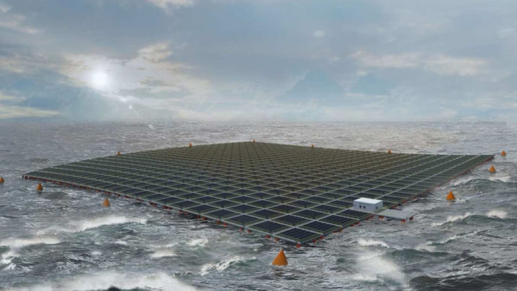 energy, floating solar panels