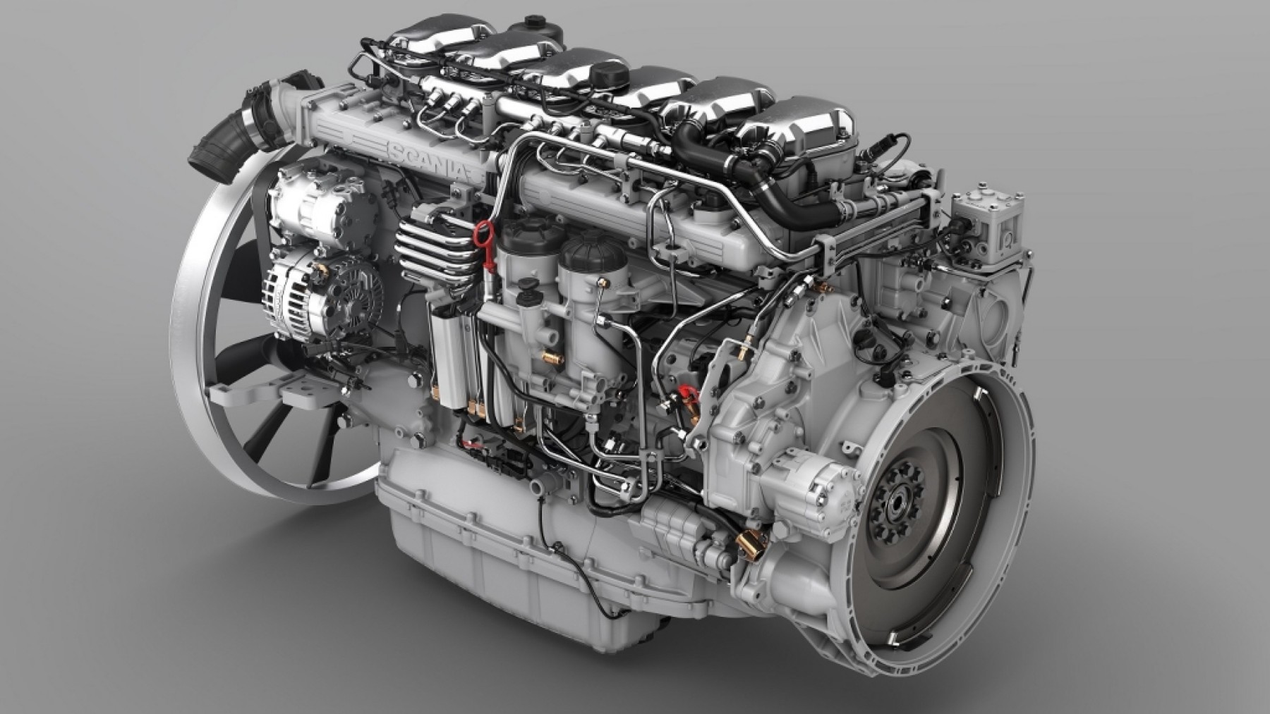 engine, Scania biogas engine