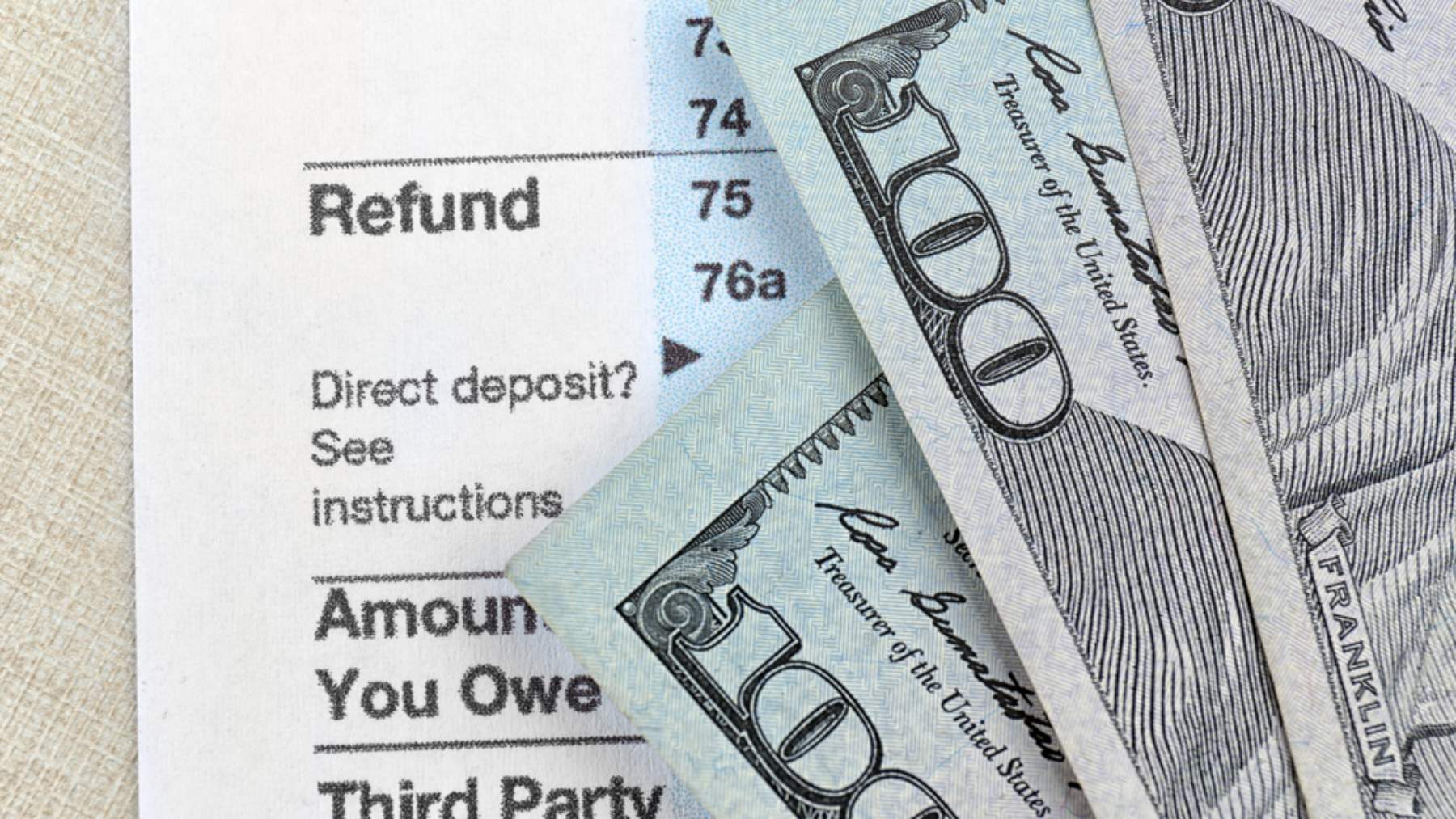 IRS refund cash