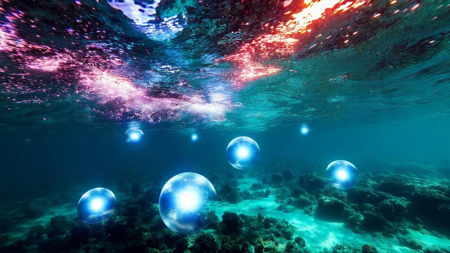 Underwater spheres