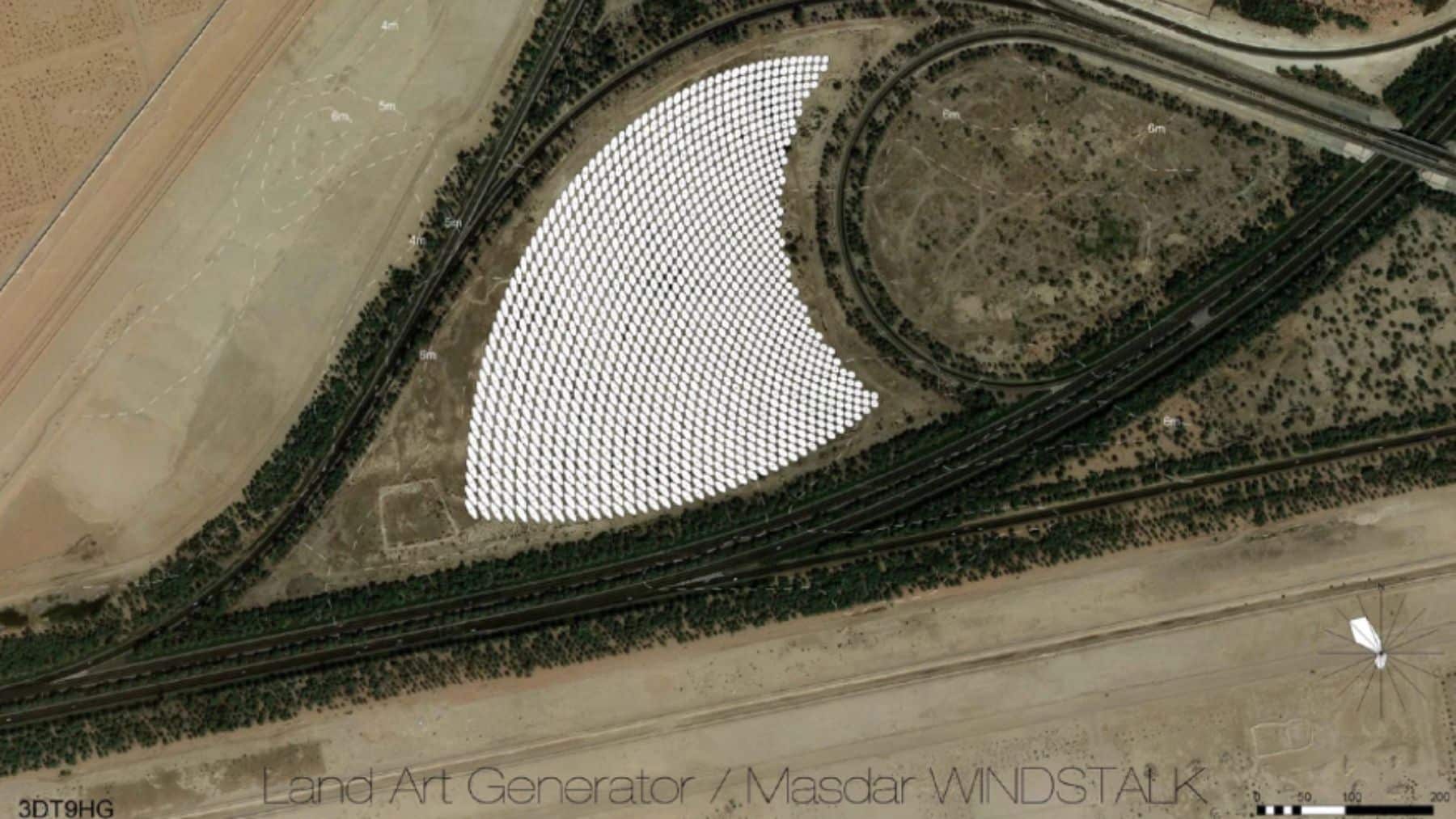 swaying reeds wind farm