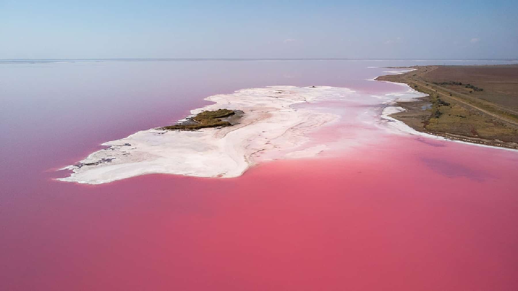 Pink lake power landscape in Delta Utah
