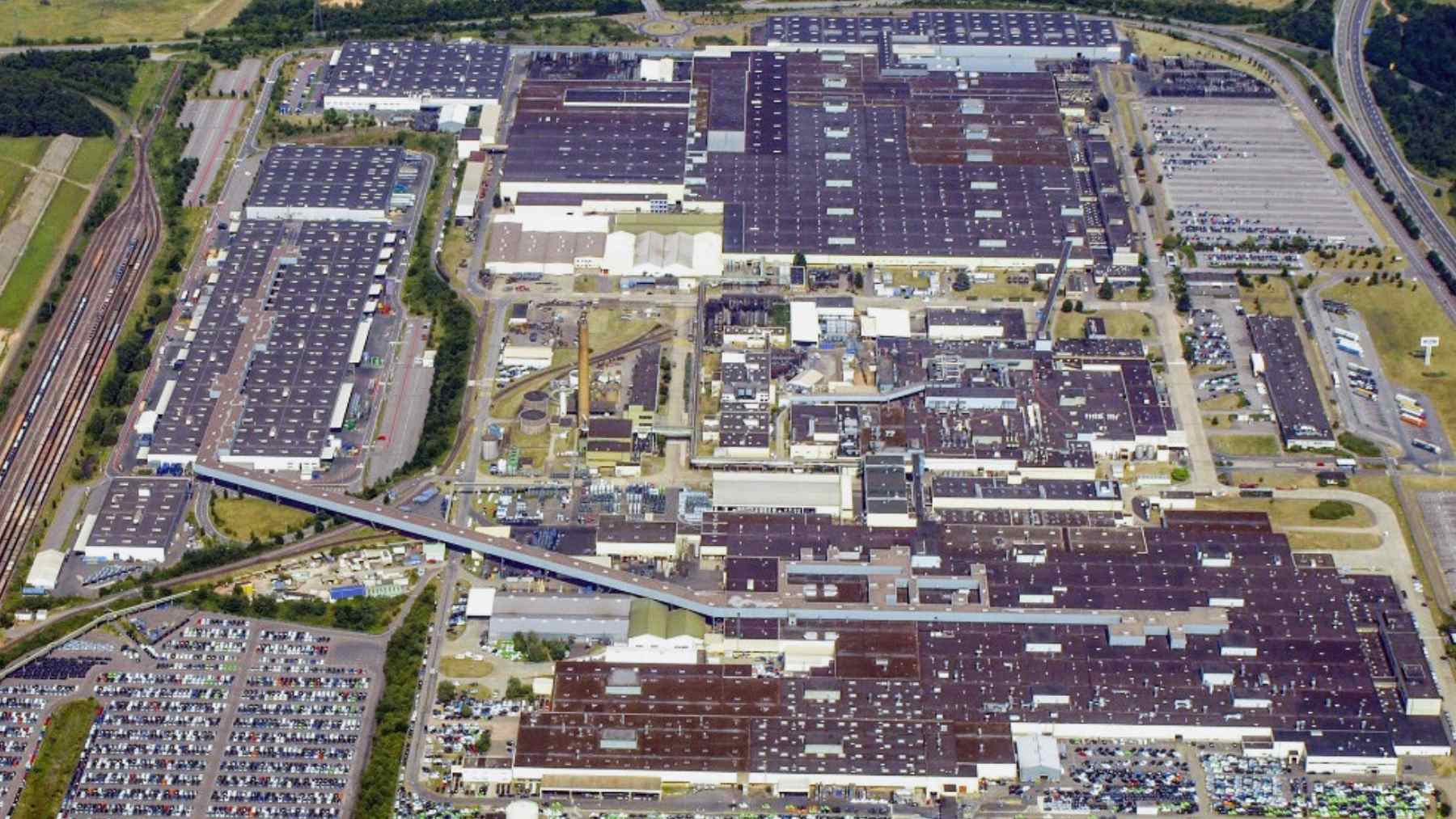 Aerial view of Ford’s Saarlouis assembly plant in Germany, where the last Ford Focus was built.