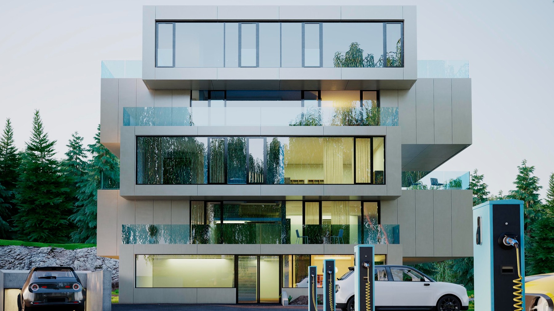 Casas francesas con modulos 3D