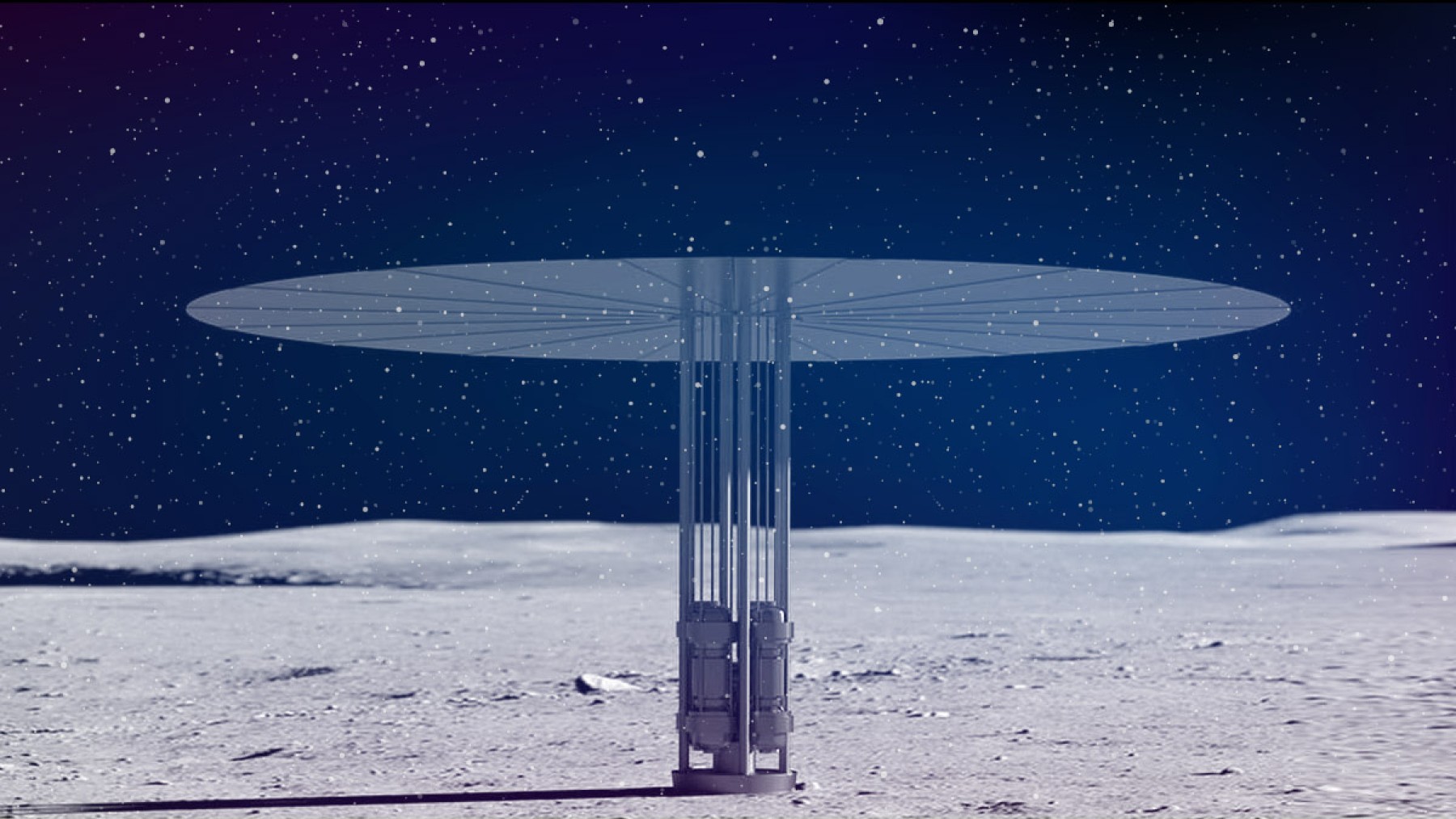 energía nuclear Luna NASA