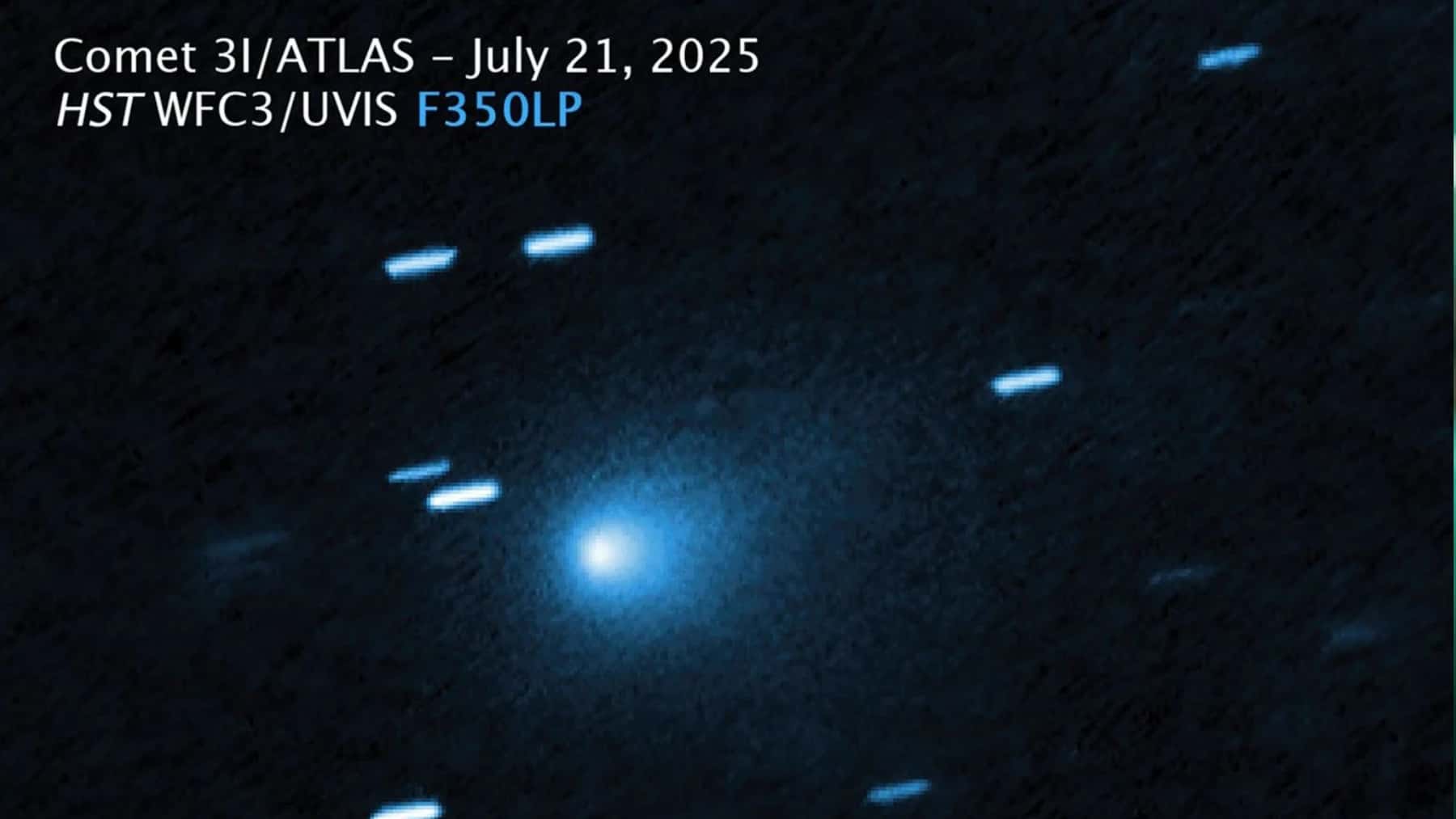Imágenes capturadas del cometa interestelar 3i/Atlas