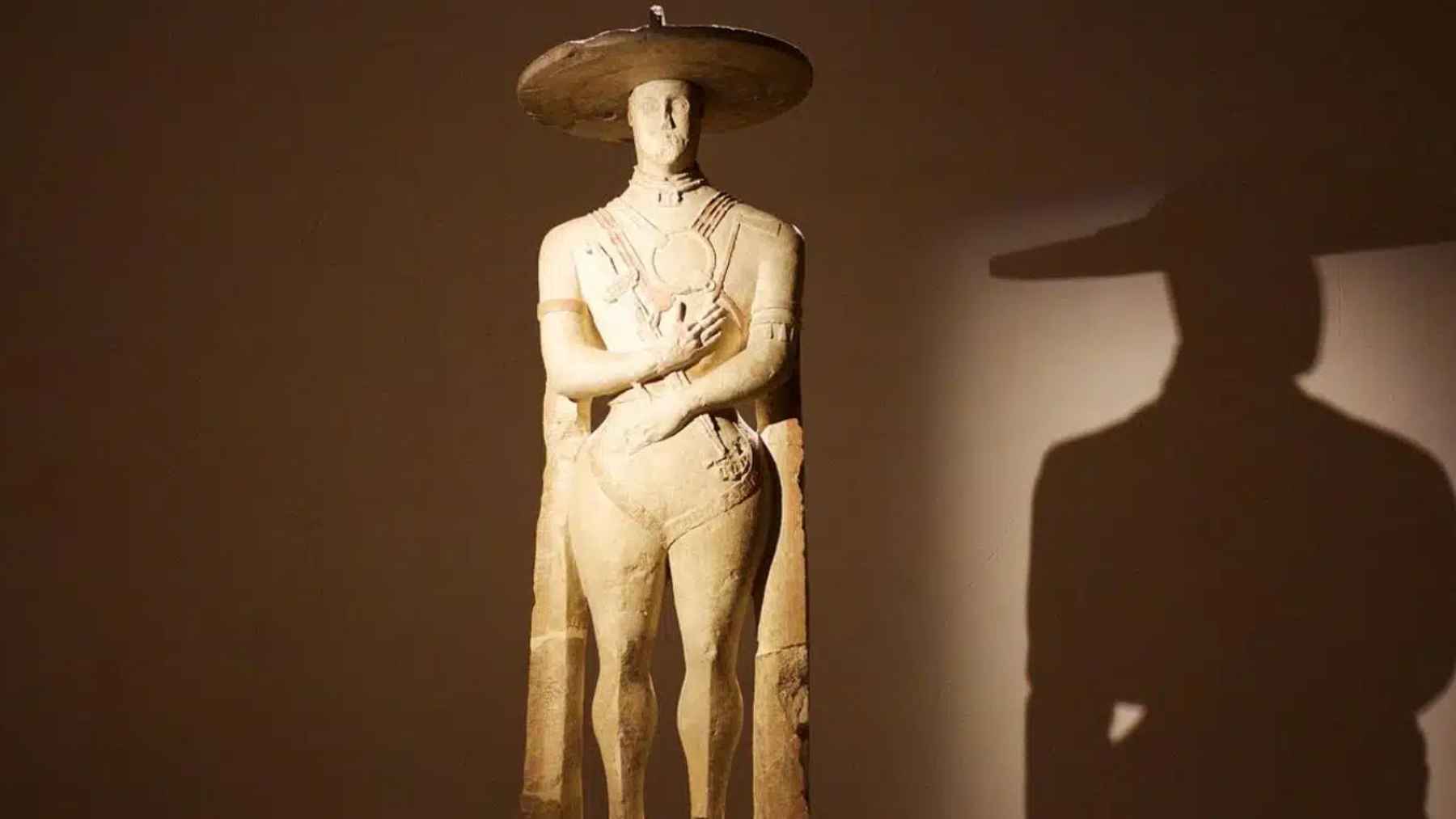 Estatua prerromana asociada a la cultura picena del Adriático central