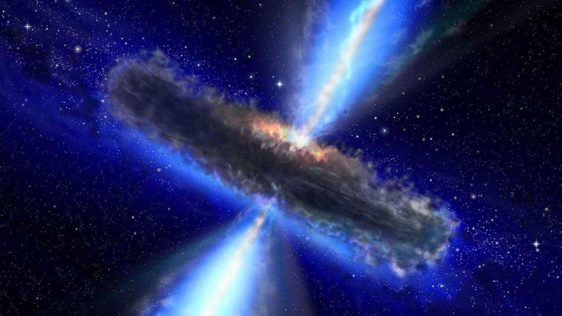 Cuásar con enorme reserva de vapor de agua orbitando un agujero negro supermasivo en el universo primitivo